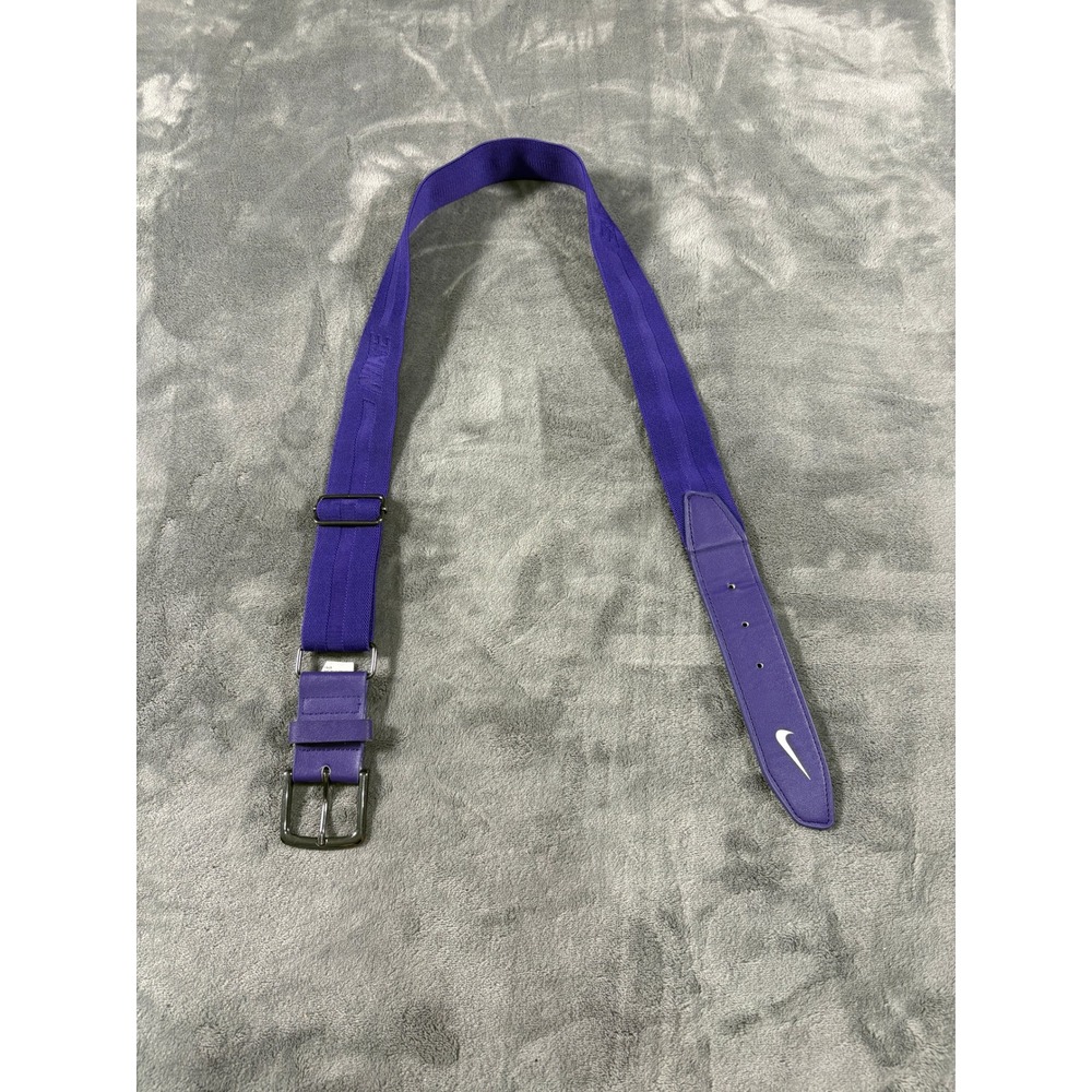 Nike Unisex Baseball Softball Belt One Size Purple Elastic Adjustable Swoosh